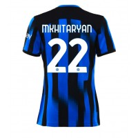 Camisa de Futebol Inter Milan Henrikh Mkhitaryan #22 Equipamento Principal Mulheres 2023-24 Manga Curta